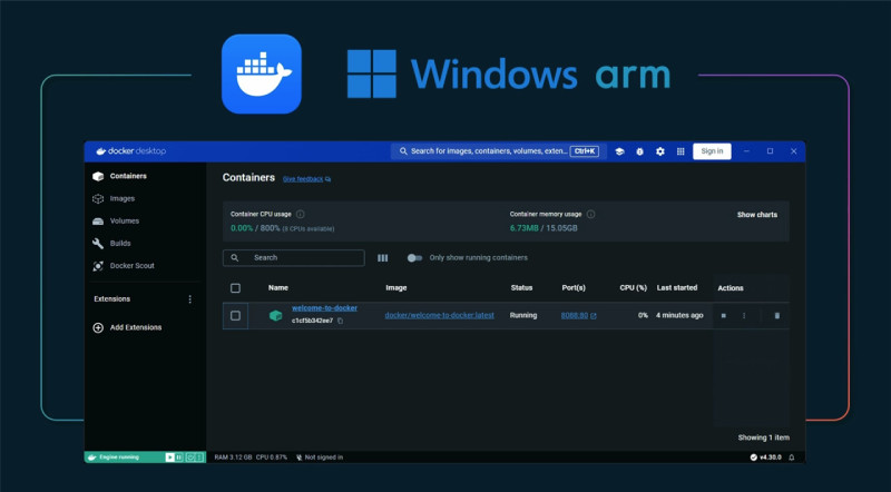 D푪(yng)Docker DesktopF(xin)ƳWindows on Armԭ